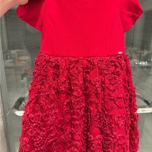 Mayoral Red Textured Kids Dress
